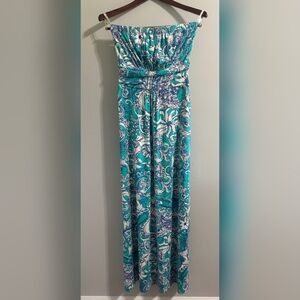 Lilly Pulitzer Holbrook Maxi in Seafoam Green Montauk